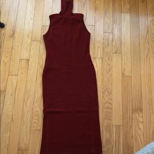 Vintage Donna Karan Rust Turtleneck Dress